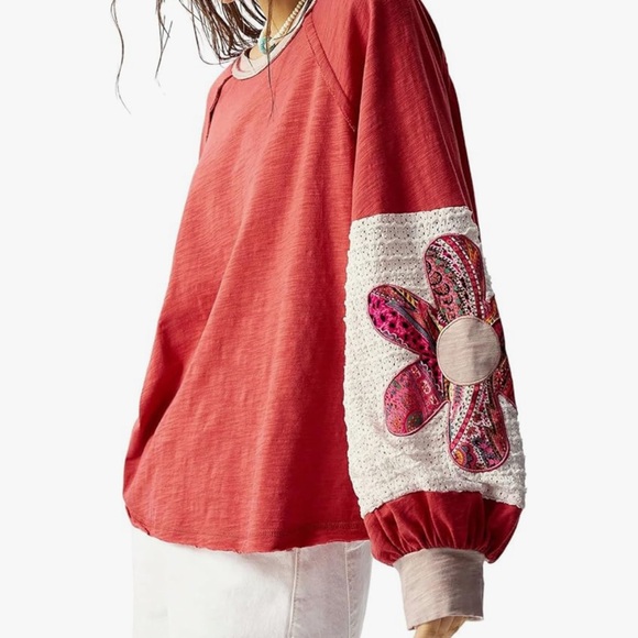 Women's Coral Long Sleeve Top - Picture 3 of 3